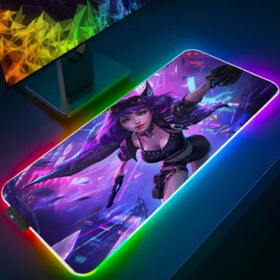 Large RGB Mouse Pad XXL Gaming Mousepad LED Mausepad Gamer Cyberpunks Mouse Carpet Big Mouse Mat 3 - Cyberpunk Edgerunners Store